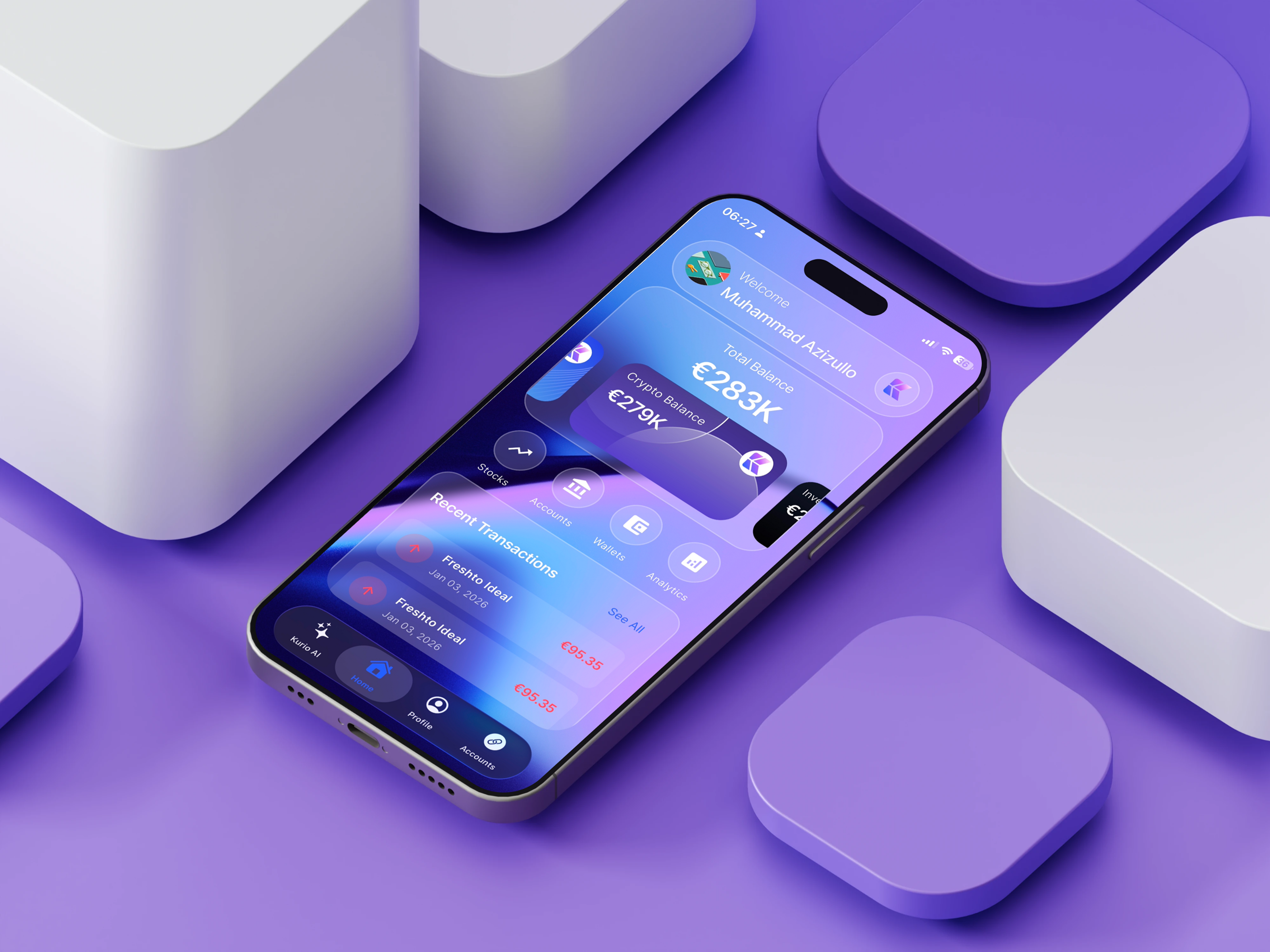 Kurio — Finance & Crypto Banking